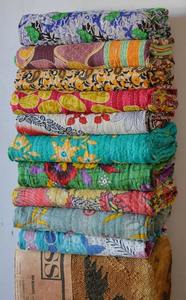 100% Organic Vintage Kantha Cotton <b>Quilt</b> 55*85 Inch Soft Comfortable Solid Handmade India Linen <b>Throws</b> <b>Quilt</b> Blanket Character - Product Image 6