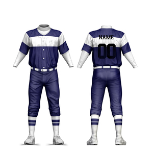Conjunto de Uniforme de Béisbol para Hombre, Camiseta y Pantalones de Práctica para Entrenamiento de Equipo, Juegos de Liga, Tela Transpirable, Ajuste Personalizado - Product Image 1