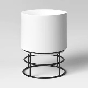 Set of 3 Luxury shine Silver Metal Planters with Stands Modern Decorative Indoor Outdoor Plant Pot for Home Garden Balcony <b>Patio</b> - Product Image 4