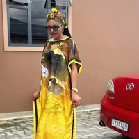 2025 été nouveau décontracté élégant Flore imprimer jupe longue avec écharpe malaisie robes amples Cool musulman Abaya automne robe