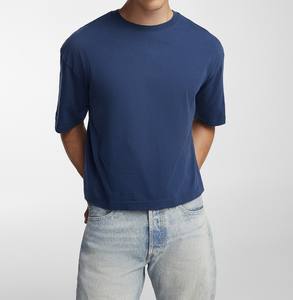 Camiseta Casual Extra Grande para Hombre Acis Wash, 250 g/m², 100 % Algodón, Lavado Ácido, Estilo Vintage, Ecológica, Transpirable, al por Mayor - Product Image 1