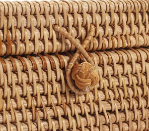 Caja de pañuelos de ratán Natural rectangular personalizable de alta calidad, Diseño Artesanal de Vietnam, contenedor de almacenamiento seguro y duradero para la salud - Product Image 1