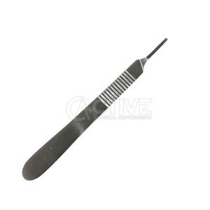 Mango de bisturí estéril de acero inoxidable para cirugía profesional, mango de bisturí ligero - Product Image 2