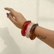 Bracelet de vraie fleur séchée transparente transparente écologique à la mode pour les femmes - Product Image 6