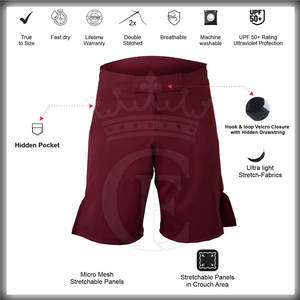 Online Selling Lightweight MMA Shorts Custom Design And Color MMA Men Shorts <b>For</b> Online <b>Sale</b> - Product Image 5