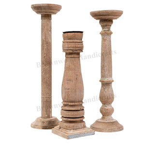 Elegant Design <b>Wooden</b> Candle Stand Raw Vintage Wood Color Assorted Set of 3 Bulk Sale <b>Wooden</b> Candle <b>Holder</b> From India - Product Image 1