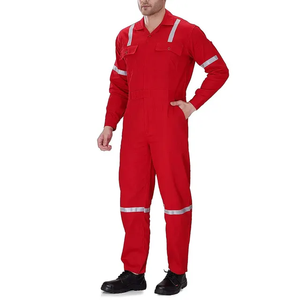 Combinaisons de travail de sécurité unisexe en coton ignifuge et respirant, haute visibilité, grandes tailles, pour la construction en usine, vente en gros OEM - Product Image 3