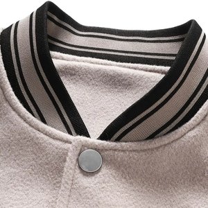 Personalizado de manga larga de moda de los hombres Varsity chaquetas de bajo precio personalizado transpirable chaqueta de béisbol parches bordados para la venta - Product Image 4