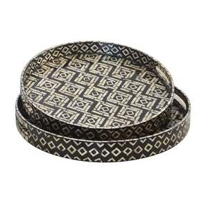 ถาดไม้ถูพื้นทันสมัยที่ออกแบบมาสำหรับการจัดโต๊ะที่ทันสมัยและการตกแต่งภายในที่หรูหราด้วยงานฝีมือมุก - Product Image 4