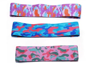 GAF Logotipo personalizado Impresión sólida Antideslizante Elástico Yoga Resistencia Band Set Hip Glute Booty Bands para entrenamiento Material de látex - Product Image 6