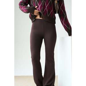 Brown <b>Flared</b> <b>Leggings</b> - Product Image 3