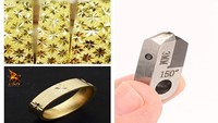 Machine à facetter les bijoux Eaglion International Diamond en acier inoxydable modèle PT 3 mm Posalux pour la découpe de chaînes, bracelets et bagues