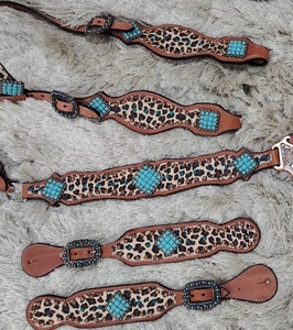 ชุดสายรัดศีรษะแบบตะวันตก & คออกแบบพรีเมี่ยมสำหรับม้าประจำฤดูกาลชุดแทคสุดหรูสำหรับม้าร่างเต็มชุด - Product Image 2