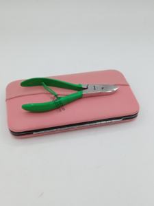 Coupe-ongles professionnels en acier inoxydable avec revêtement en poudre couleur céleri, coupe-ongles de précision, logo personnalisé, instruments de beauté - Product Image 4