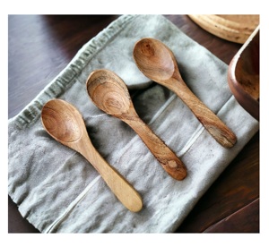 Natural Wooden Salad Server With MOP Handles WOODEN SALAD SERVER SET OF 2 HAND MADE UNIQUE KITCHENWARE HANDICRAFT - Product Image 5