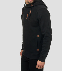 Streetwear brodé d'hiver de haute qualité 100% coton coupe régulière décontracté sweat à capuche personnalisé pour hommes - Product Image 3