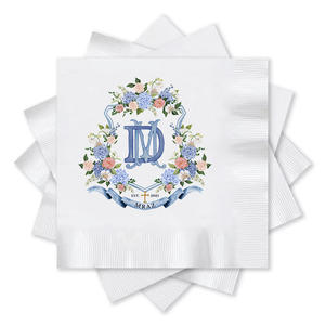 कस्टम लोगो शादी कॉकटेल के साथ उच्च गुणवत्ता वाले कस्टम मुद्रित पेपर नैपकिन - Product Image 4