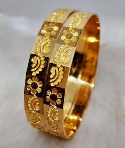 Bracelet en spirale plaqué or 21 carats classique Design tendance Bracelet en laiton étanche pour femmes pour cadeau - Product Image 5