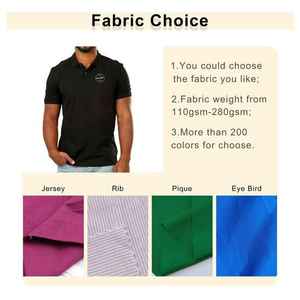 Polos de hombre de nuevo diseño para el verano en algodón de alta calidad, material de talla grande, ropa informal de diferentes colores - Product Image 5
