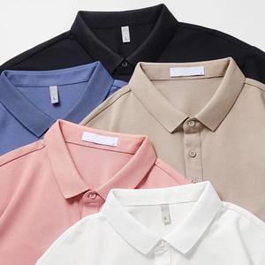 เสื้อเจอร์ซีย์ดีไซน์มินิมอลทันสมัยสำหรับใส่ในงานประชุมธุรกิจ ลายเรียบพร้อมโลโก้ สไตล์ทางการและลำลอง แห้งเร็ว - Product Image 3