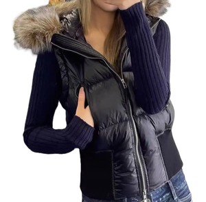 Chaqueta acolchada con capucha de diseño informal Chaqueta de invierno con cremallera de alta calidad Chaqueta acolchada elegante de color personalizado para mujer - Product Image 2