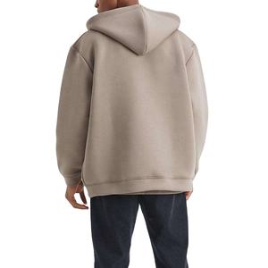 Sweat à capuche zippé en polaire lourde personnalisable pour hommes ensemble streetwear uni surdimensionné avec sweats à capuche techniques brodés - Product Image 3