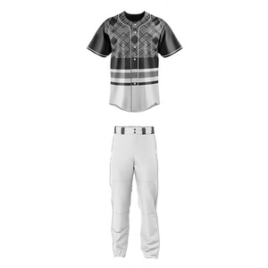 OEM personalizado hombres béisbol Softball desgaste transpirable Jersey sublimación impresión Digital cosido ropa uniforme espacios en blanco completo - Product Image 5