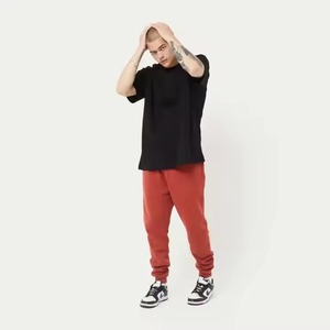 100% coton t-shirt hommes vente en gros surdimensionné personnalisé respirant t-shirts avec logo brodé imprimé personnalisé col rond surdimensionné - Product Image 6