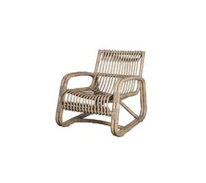 Sillón de Ratán con Acabado Natural, Estilo Moderno para Interiores y Exteriores - Product Image 1