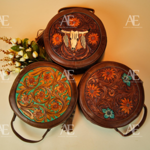 Bolso de estilo occidental de cuero para mujer, bandolera de hombro de alta calidad con herramientas de tallado - Product Image 1