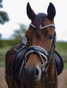 วงดนตรีขี่ม้าบอร์โดซ์สีแดงและคริสตัล Subtile วงดนตรีคิ้วม้าที่มีคุณภาพสูงขายส่งมืออาชีพทางเลือกม้าม้า - Product Image 3