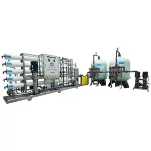 SS penuh RO sistem pemurnian air ro tanaman desalinasi air portabel dalam kontainer