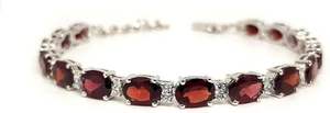 Women's <b>Bracelet</b> Natural Garnet Gemstone anniversary Wedding Christmas Gift Handmade Jewelry <b>925</b> <b>Sterling</b> <b>Silver</b> <b>Bracelet</b> - Product Image 4