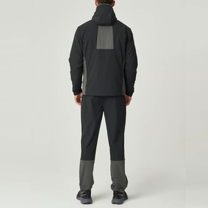 Chándal de hombre con capucha para invierno, con cordón ajustable, pierna ajustada, corte regular, absorción de humedad, secado rápido, ligero - Product Image 2