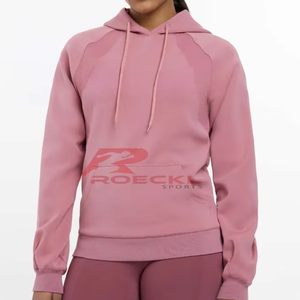 Sudadera con capucha de equitación para mujer de primera calidad, control de humedad, textura suave elástica, secado rápido, ajuste elegante, top de rendimiento de equitación ecuestre - Product Image 1