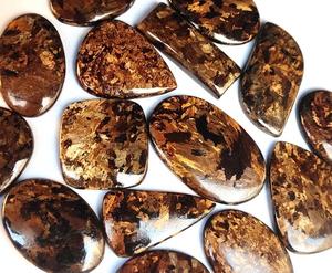 Cabochon naturel flashy Quartz Bronzite Fait à la main Dos plat Cristal semi-précieux Pierre précieuse pour la guérison et la fabrication de bijoux - Product Image 6