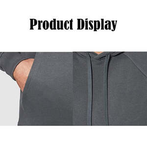 Sweat à capuche en coton pour homme, logo personnalisé, service OEM ODM, streetwear surdimensionné, polaire chaud, haut décontracté à capuche pour l'hiver - Product Image 5