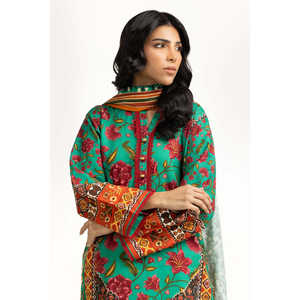 ชุดสูทพิมพ์ลายคัตตาร์ 3 ชิ้นสำหรับผู้หญิง รุ่น IUSTKSD-1186 - Product Image 3