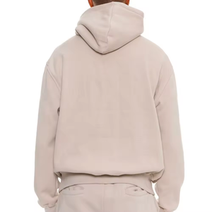 380 GSM Custom Logo Blank No <b>Strings</b> Hoodies French Terry Oversized Drop Shoulder Hoodies Custom Sweatshirt Hoodies - Product Image 2