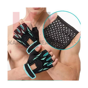 Breathable Anti-Slip Half <b>Finger</b> Weight Lifting Gloves Men Women Workout Fitness Training Gym Gloves with Wrist <b>Support</b> - Product Image 1