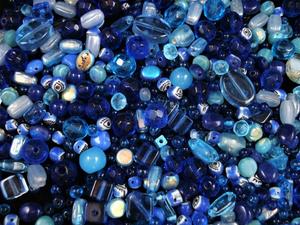 Best Fancy Designed <b>Blue</b> Lampwork & <b>Crystal</b> Glass Beads Variety of Shades for <b>Bracelet</b> & Jewelry Making - Product Image 3