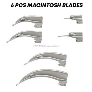 Set de Laringoscopio Eléctrico de Fibra Óptica Medivolve H15-Piece con Hojas Miller + Macintosh, Mangos de Acero Inoxidable, Certificado CE, EMT - Product Image 4