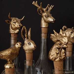 Tapón de metal con base de corcho artístico para manualidades H.M.A perfecto para botellas de vino, uso de bar, regalos y decoración - Product Image 1