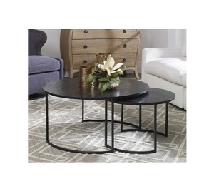 Nouvelle table basse de style de luxe fait à la main avec plateau en verre trempé avec support en métal doré brillant table basse disponible à bas prix - Product Image 6