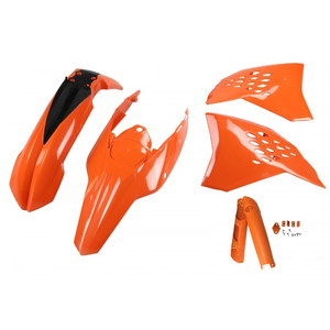 Kit plastique complet Orange 127 pour accessoires de moto KTM EXC 200 2009-2011 - Product Image 1