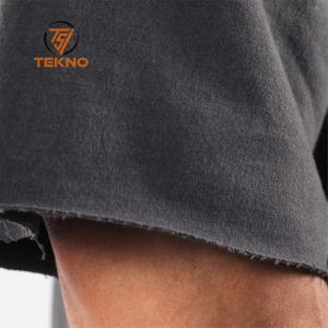 100% Premium Cotton Hip Hop Custom <b>T</b>-<b>shirt</b> 220GSM Heavy Oversize Short <b>Sleeve</b> Bamboo High Quality Plain Knitted Fabric <b>Long</b> - Product Image 5