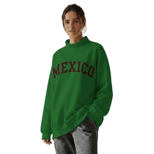 Sudadera Personalizada con Logotipo, Nueva, Informal, para Mujer, Otoño, Sólida, Reversible, Cuello Alto Simulado, Felpa, Talla Grande, Manga Larga - Product Image 1