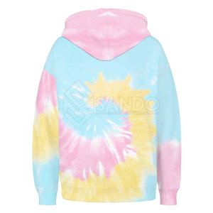 Directo de fábrica a prueba de viento Tie Dye Hoodie 100% algodón mejor calidad para la temporada de invierno - Product Image 4