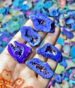 Piedra semipreciosa Natural de ágata pulida suave de alta calidad para hacer joyas, piedras preciosas hechas a mano - Product Image 1