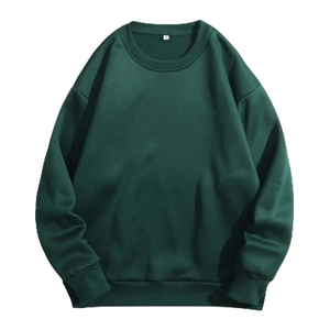 Sweat à capuche femme avec logo personnalisé grande taille tenue décontracté long sweat-shirt en coton col rond avec épaule tombante pour l'hiver - Product Image 2